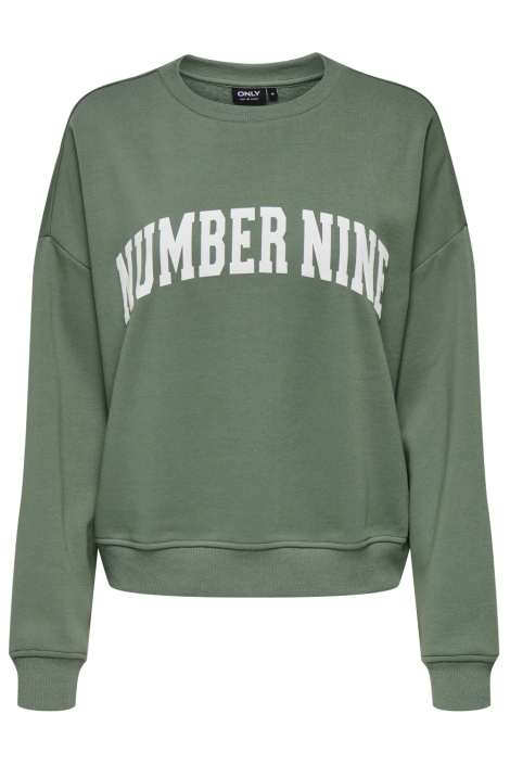 Only onlsweat life l/s crew o.size state